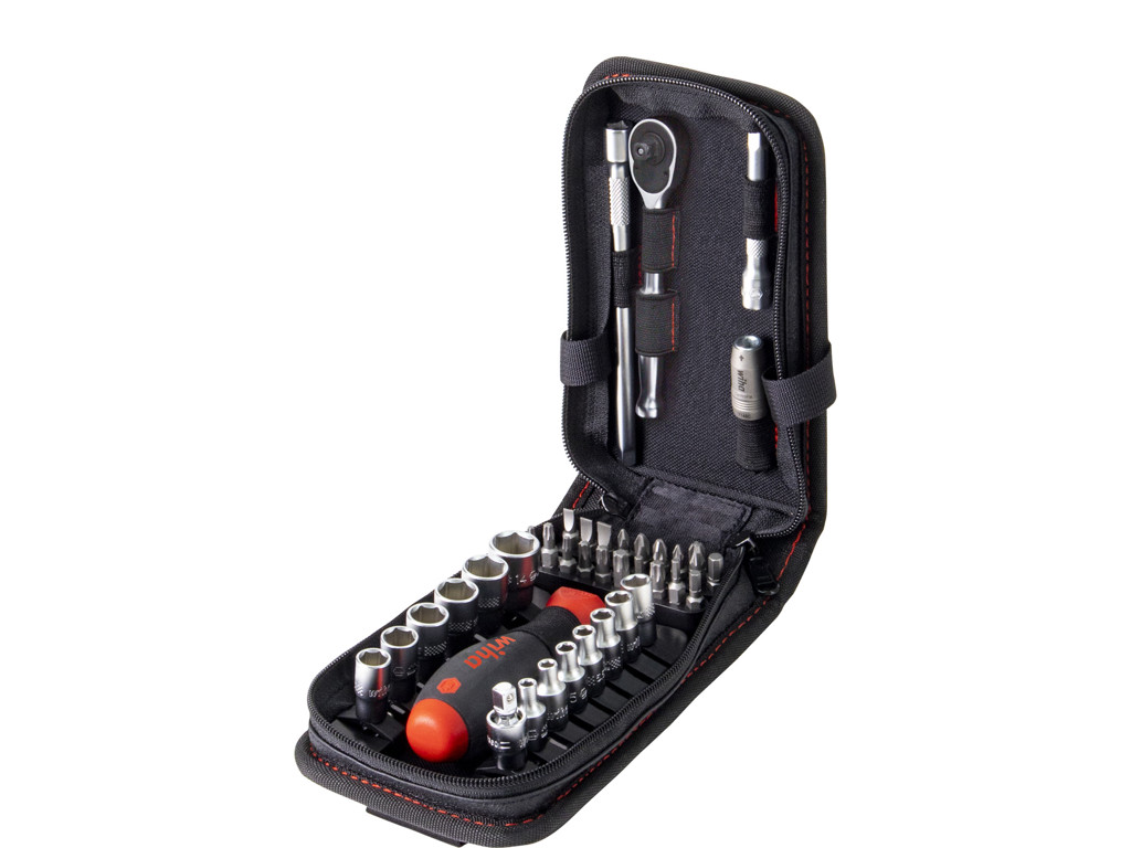 Wiha Topnøgle- og bitsæt 1/4" | 40 dele