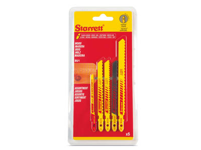 681801 Starrett Stiksavklinger BU1, til Træ | ass. 5 stk.pk