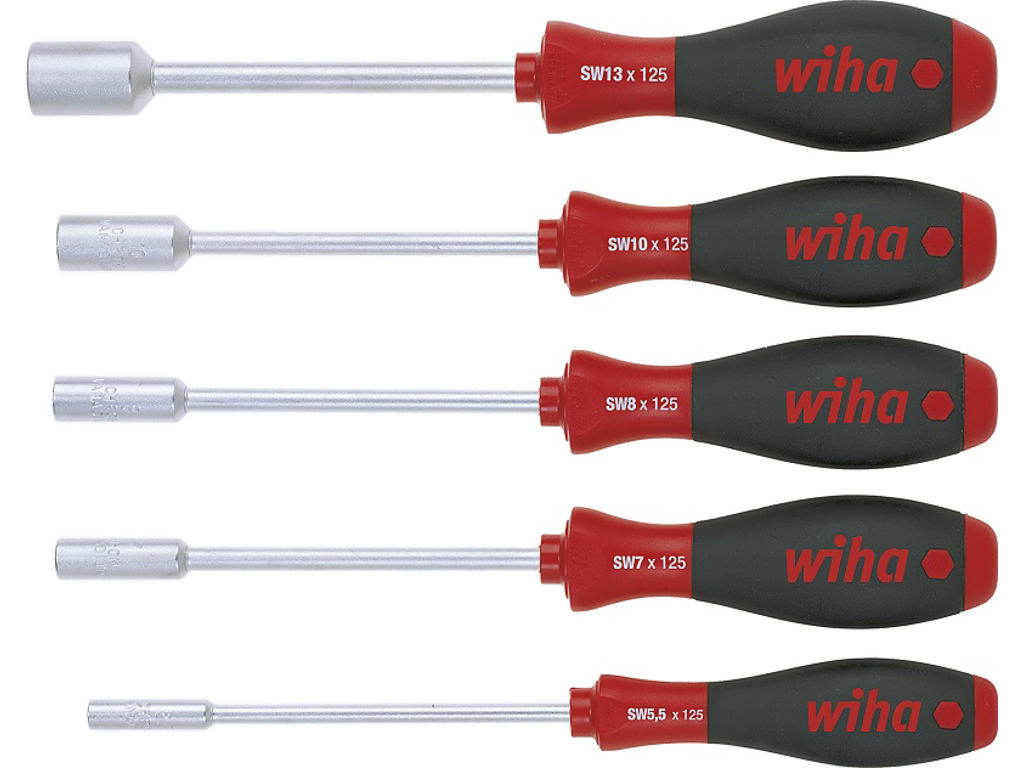 Wiha Skruetrækkersæt SoftFinish sekskant-topnøgle/ 5 dele