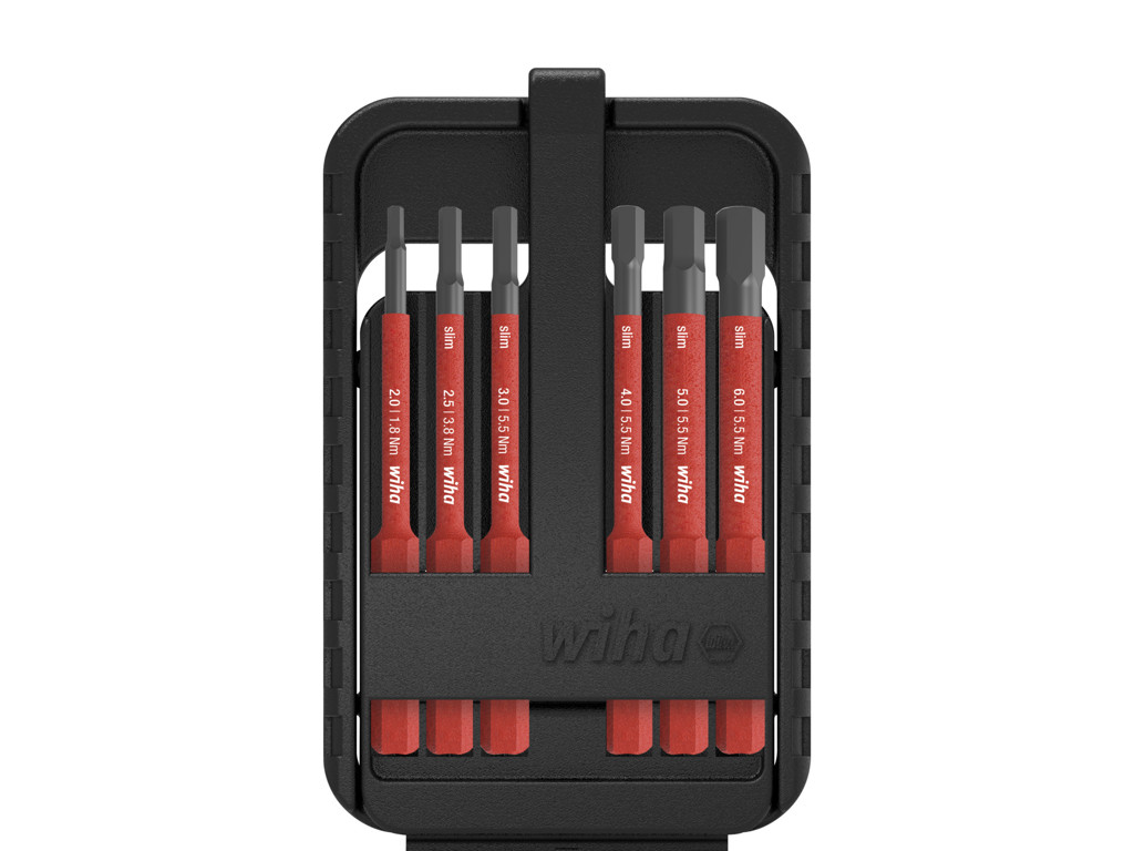 Wiha Bitsæt slimBit electric, sekskant | 7 dele