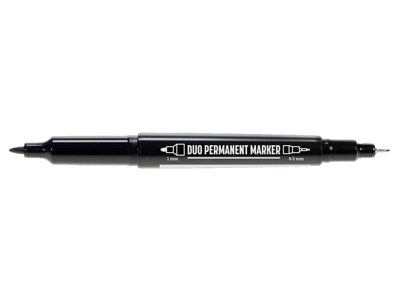 Lyra Duo permanent Marker sort, Display m. 36 stk.