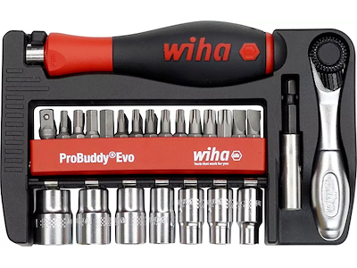Wiha Topnøgle- og bitsæt ¼” | 40 dele ProBuddy