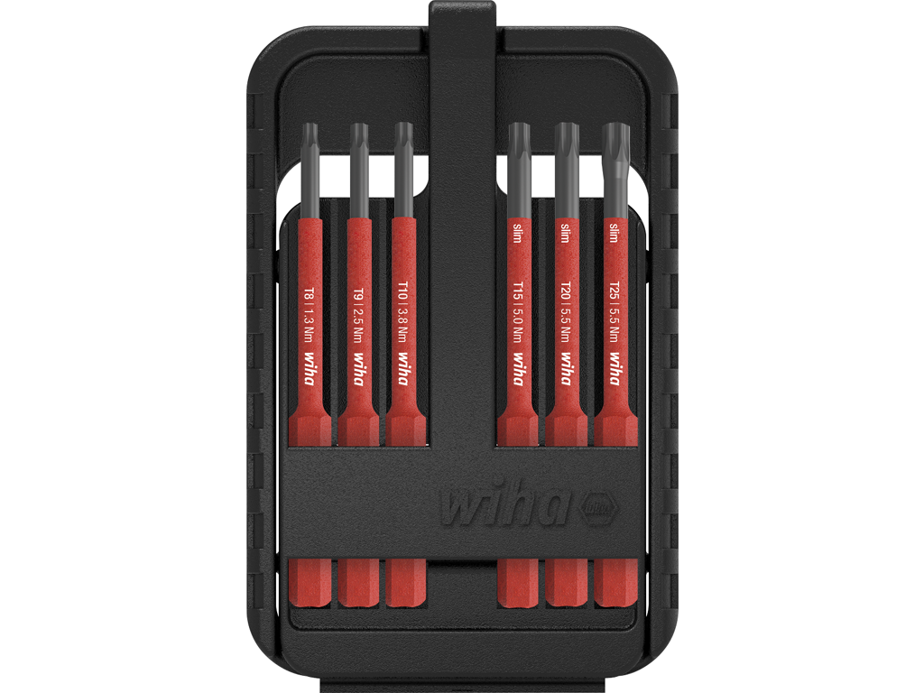 Wiha Bitsæt slimBit electric, 75 mm,Torx /6 dele