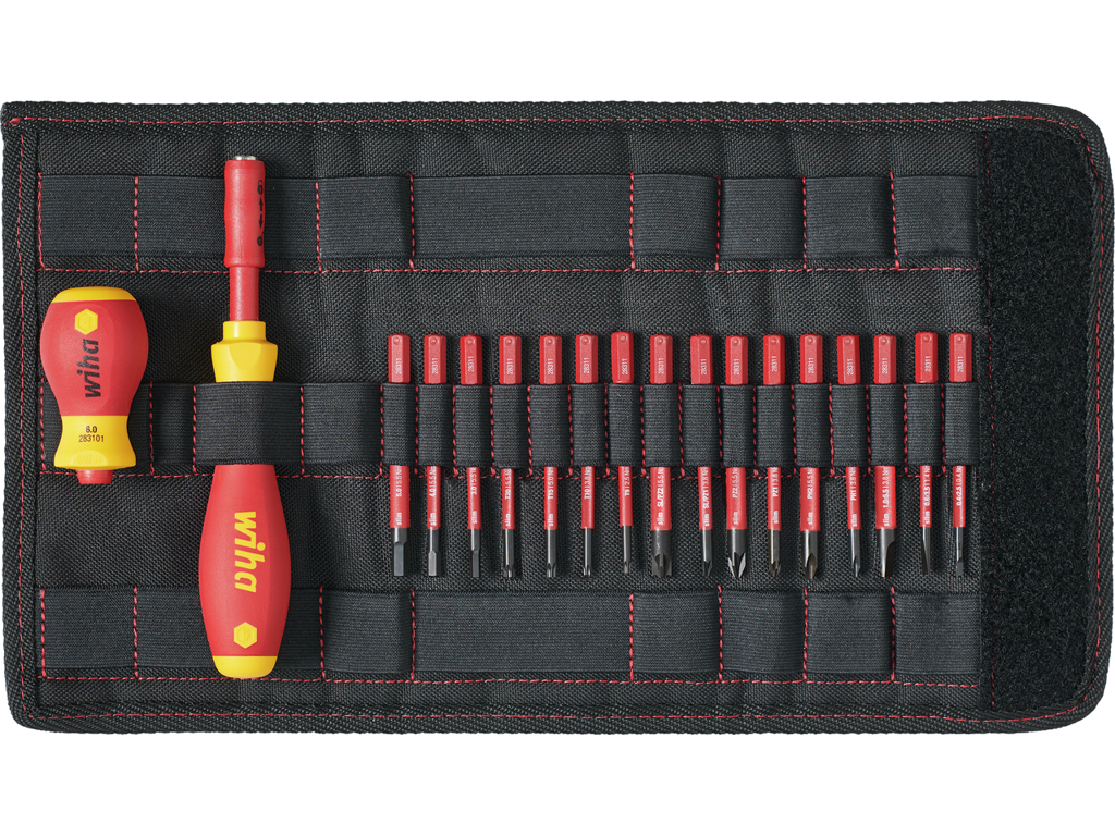 Wiha Skruetrækker- og bitsæt slimVario | 18 dele