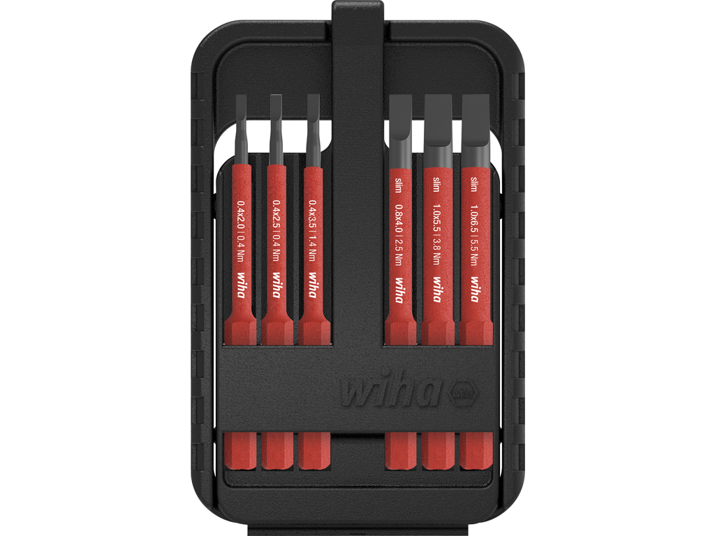 Wiha Bitsæt slimBit electric, 75mm / 6 dele