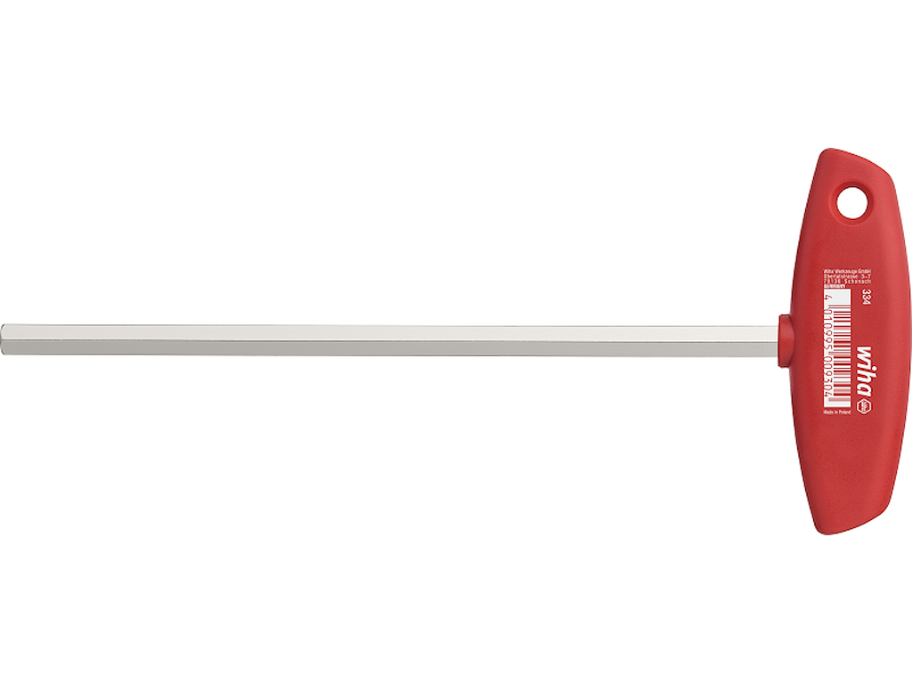 Wiha Stiftnøgle m. tværgreb Glansforniklet sekskant