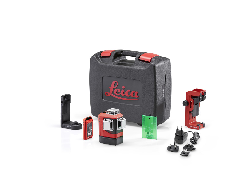 Leica Lino L6G 3x360° Grøn Streglaser m.vægbeslag i kuffert