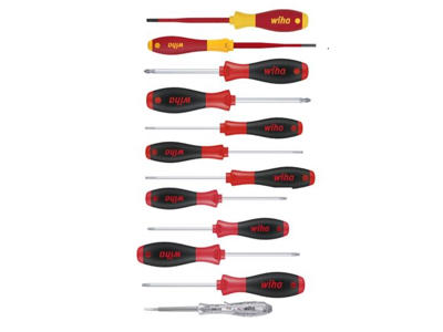 Wiha Skruetrækkersæt KOMBI SoftFinish/1000v slimFix +polsøger | 12 dele