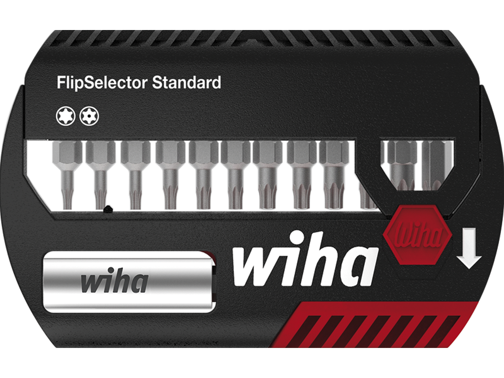 Wiha Bitsæt FlipSelector 1/4" 25mm Torx/Tamper Resistant 13/blandede dele
