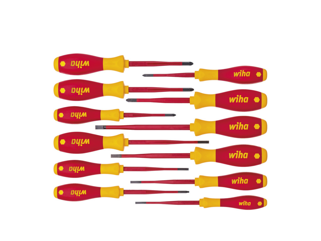 Wiha Skruetrækkersæt SoftFinish electric Slim Fix | 12 dele