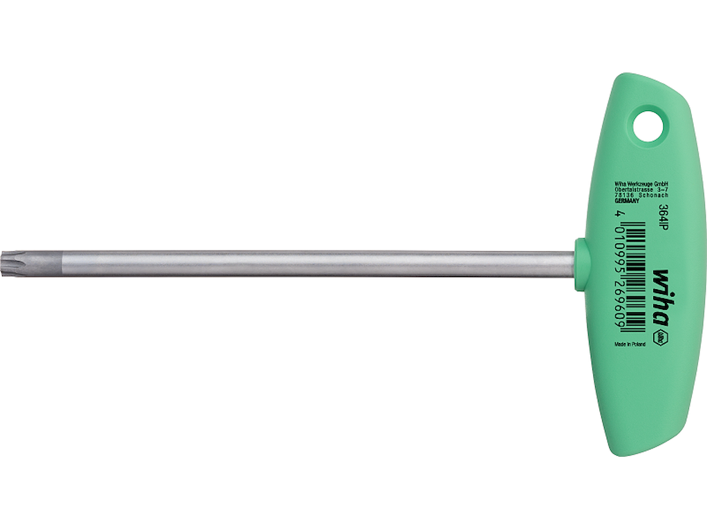 Wiha Stiftnøgle m. tværgreb, matforkromet Torx