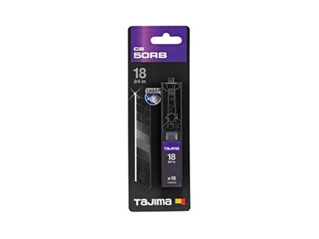 Tajima Premium 18 mm sort coated knivblad