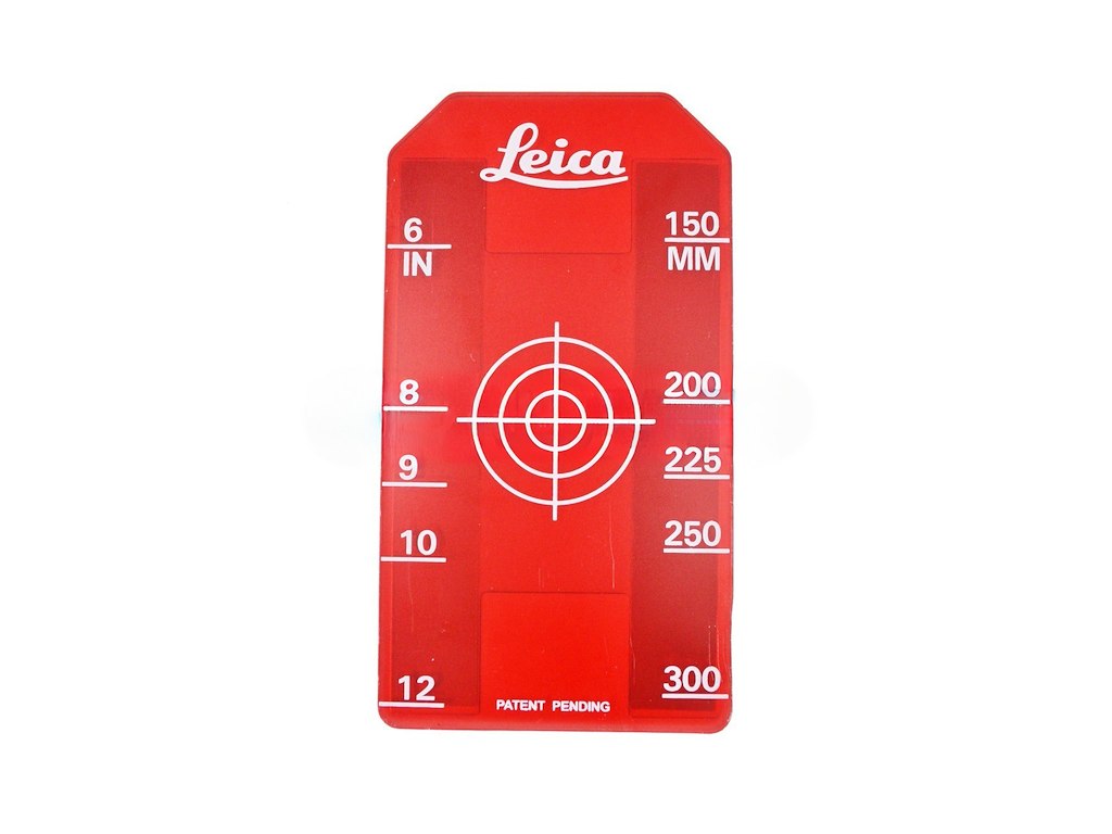Leica målplade til rød rørlaser 