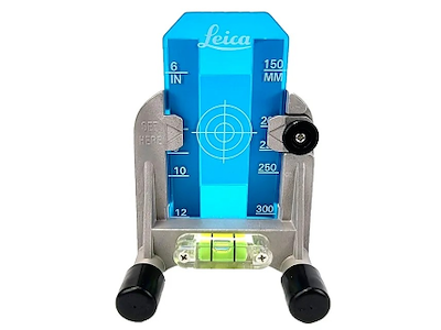 Leica målplade med holder til grøn rørlaser