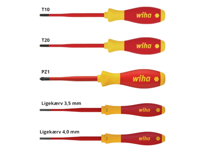 Wiha Skruetrækkersæt SlimFix electric | 5 dele blandet