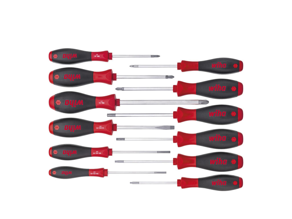 Wiha Skruetrækkersæt SoftFinish 12 dele