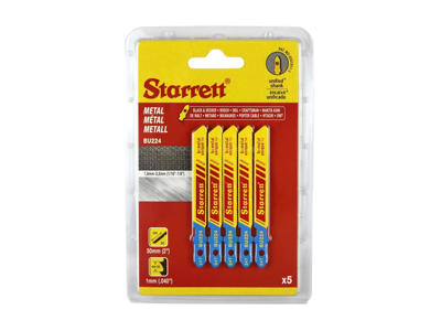 682101 Starrett Stiksavsklinge BU214 Træ, Metal og Plastik (Blå) 5 stk.pk