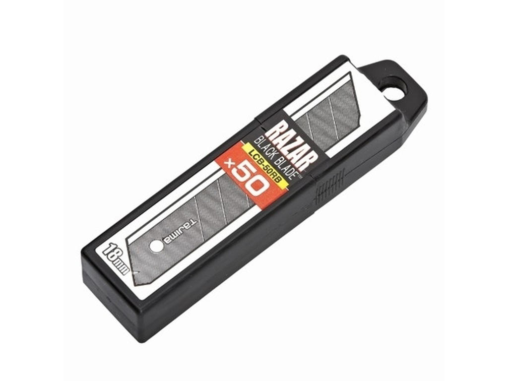Tajima LCB 50RBC dispenser 18 mm. 50 stk./pk. Sort blade