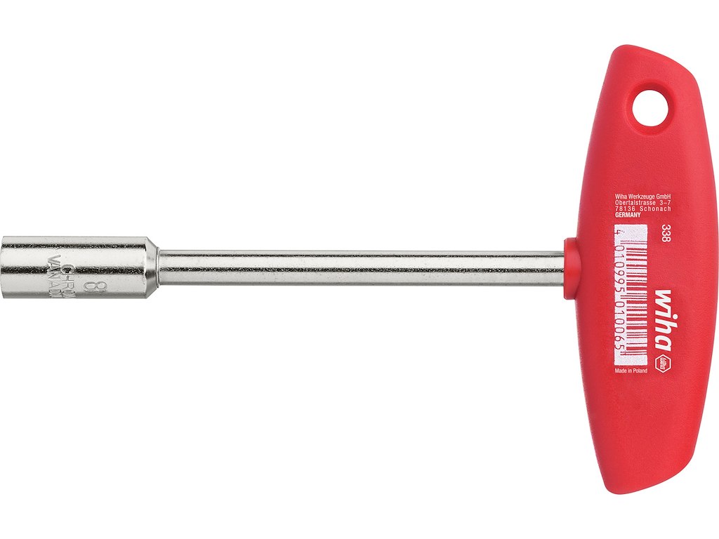 Wiha Topnøgle m. Tværgreb Firkant Glansforniklet